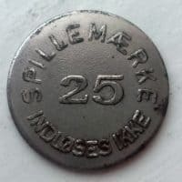 Spillemærke 25 Indløses ikke, (Blomter-cirkel) (2)