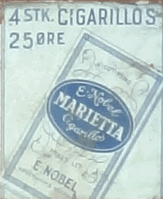 Automatskilt - 4 stk cigarillos 25 øre Marietta
