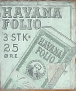 Automatskilt - Havana folio 3 stk 25 øre