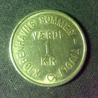 Kjøbenhavns Sommer - Tivoli Værdi 1 kr hjerte, Kjøbenhavns Sommer - Tivoli Værdi 1 kr hjerte (1)