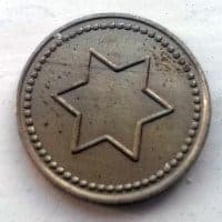 Spillemærke 10 Point, (stjerne) (1)