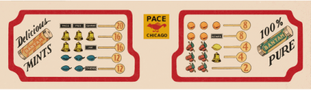 Pace Bantam / Comet udbetalingstabel